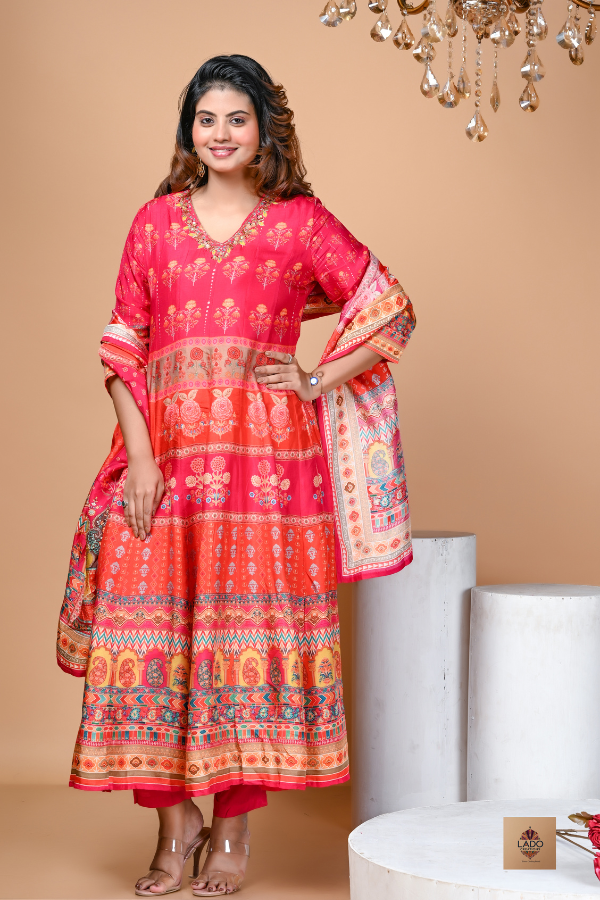 Ladocreations Festive Anarkali For Women -LCES18