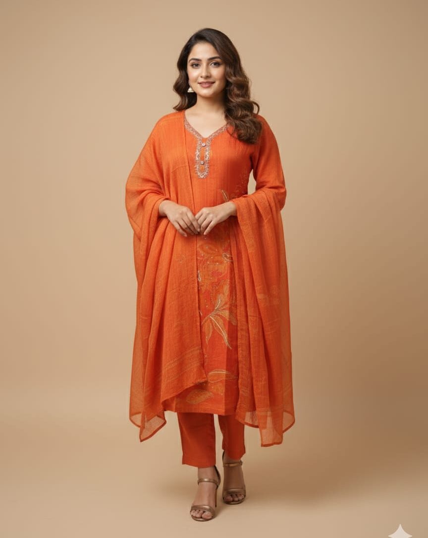 Ladocreations Festive Three Piece Set For Women-LC8116