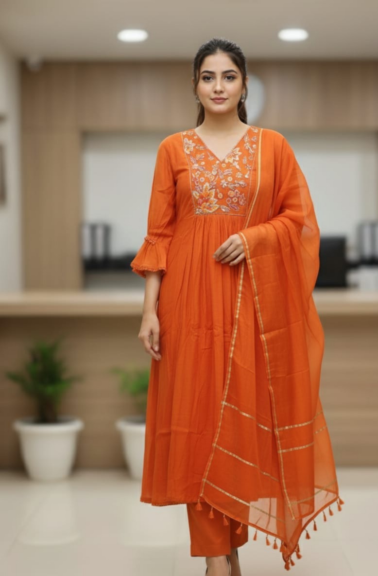 Ladocreations Three Piece Kurti Set-LC102