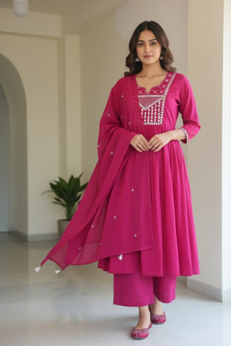 Ladocreations Three Piece Kurti Set-LC103